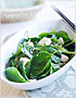 Spinach and Tofu Salad with Japanese Sesame Miso Dressing