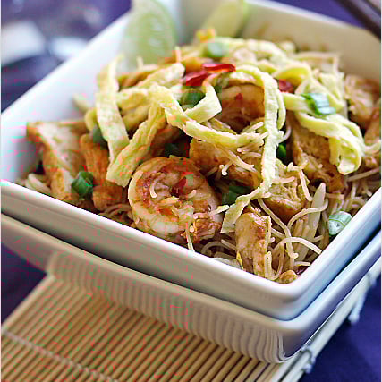 Mee Siam (Spicy Rice Vermicelli) Recipe