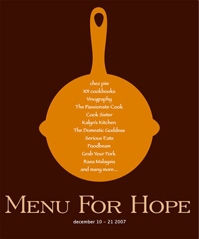 Menu for Hope 2007
